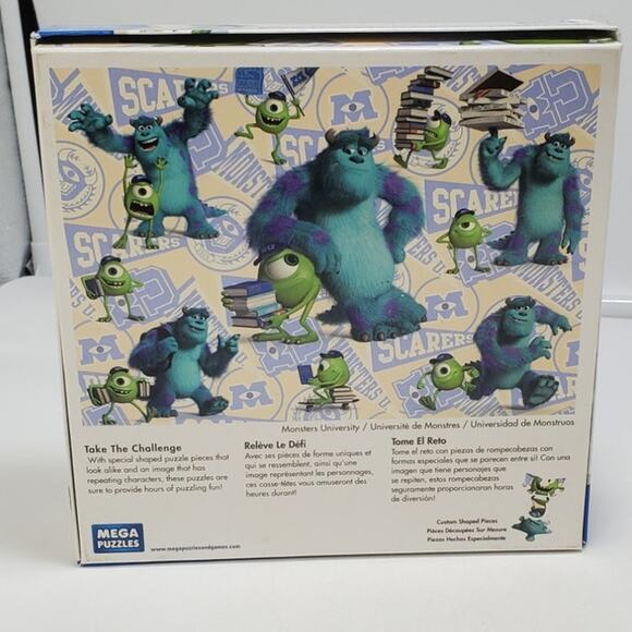 Mega Puzzles Monsters University Challenge Puzzle 500 Piece 2013 100% COMPLETE - Picture 4 of 6